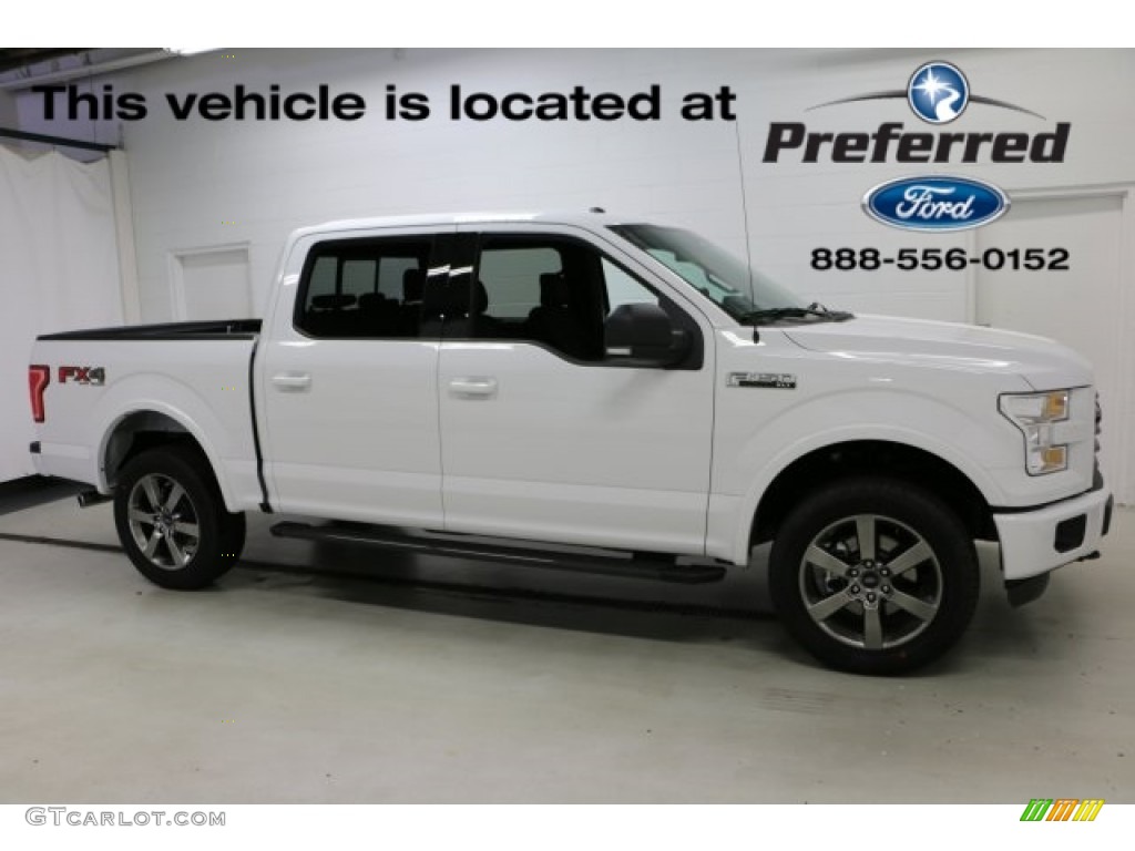 2016 F150 XLT SuperCrew 4x4 - Oxford White / Black photo #1