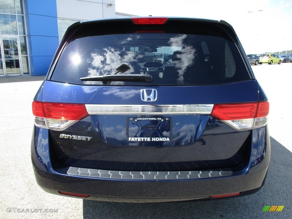 2014 Odyssey EX-L - Obsidian Blue Pearl / Gray photo #3