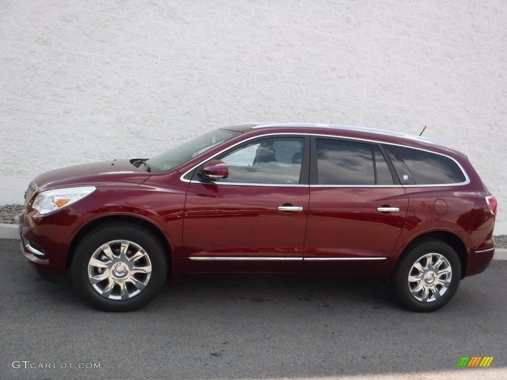 2017 Enclave Leather AWD - Crimson Red Tintcoat / Ebony/Ebony photo #2