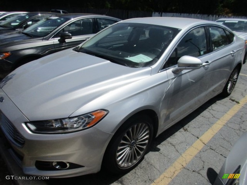 2016 Fusion Titanium - Ingot Silver Metallic / Charcoal Black photo #2