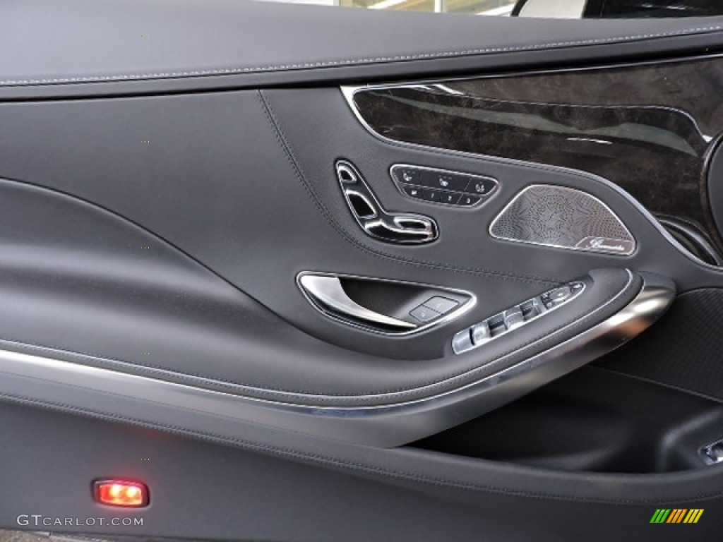 2016 Mercedes-Benz S 550 4Matic Coupe designo Black Door Panel Photo #114384811