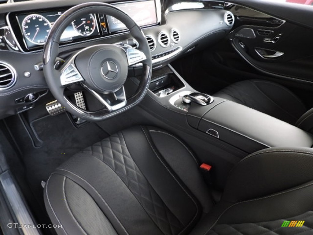 designo Black Interior 2016 Mercedes-Benz S 550 4Matic Coupe Photo #114384868