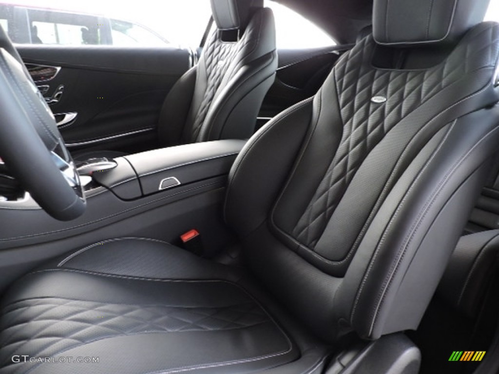designo Black Interior 2016 Mercedes-Benz S 550 4Matic Coupe Photo #114384892