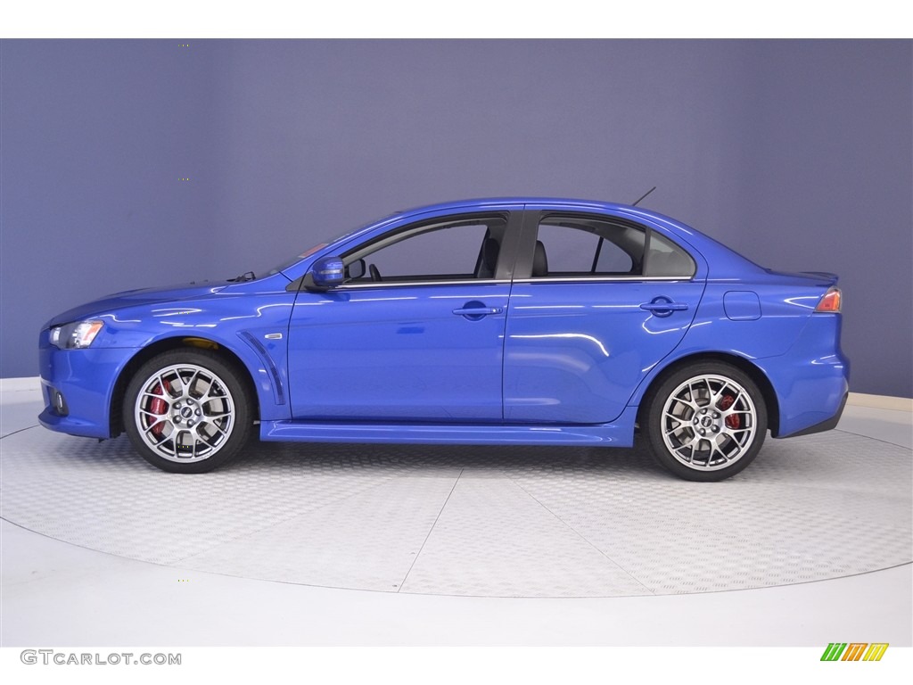 Octane Blue 2015 Mitsubishi Lancer Evolution MR Exterior Photo #114385453