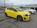2016 Bright Yellow Chevrolet Sonic RS Hatchback  photo #3