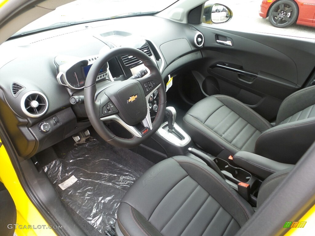 RS Jet Black Interior 2016 Chevrolet Sonic RS Hatchback Photo #114389854