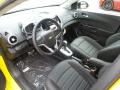 2016 Chevrolet Sonic RS Jet Black Interior Prime Interior Photo