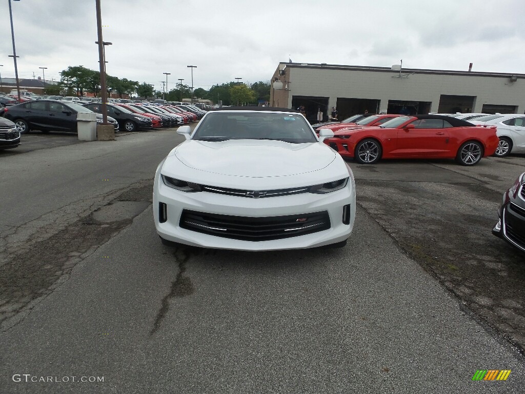 2017 Camaro LT Convertible - Summit White / Adrenaline Red photo #2
