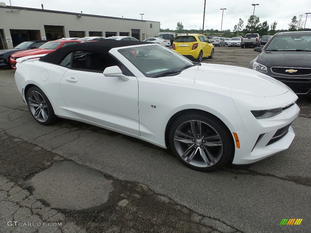 2017 Camaro LT Convertible - Summit White / Adrenaline Red photo #3