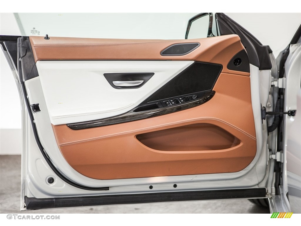 2013 6 Series 650i Gran Coupe - BMW Individual Moonstone Metallic / BMW Individual Opal White/Amaro Brown photo #22