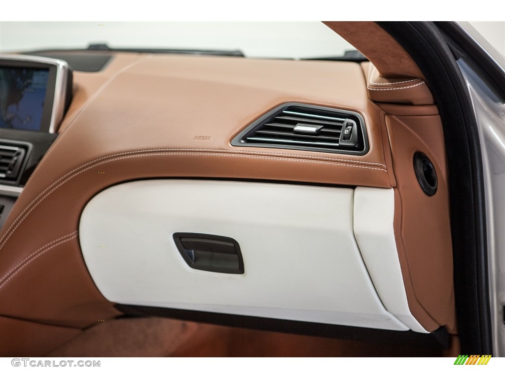 2013 6 Series 650i Gran Coupe - BMW Individual Moonstone Metallic / BMW Individual Opal White/Amaro Brown photo #23