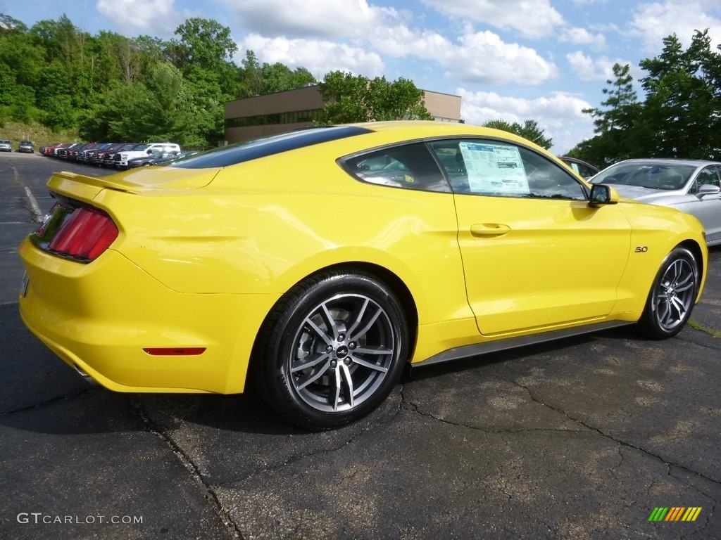 2017 Mustang GT Coupe - Triple Yellow / Ebony photo #2