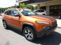 2014 Mango Tango Pearl Coat Jeep Cherokee Trailhawk 4x4  photo #7