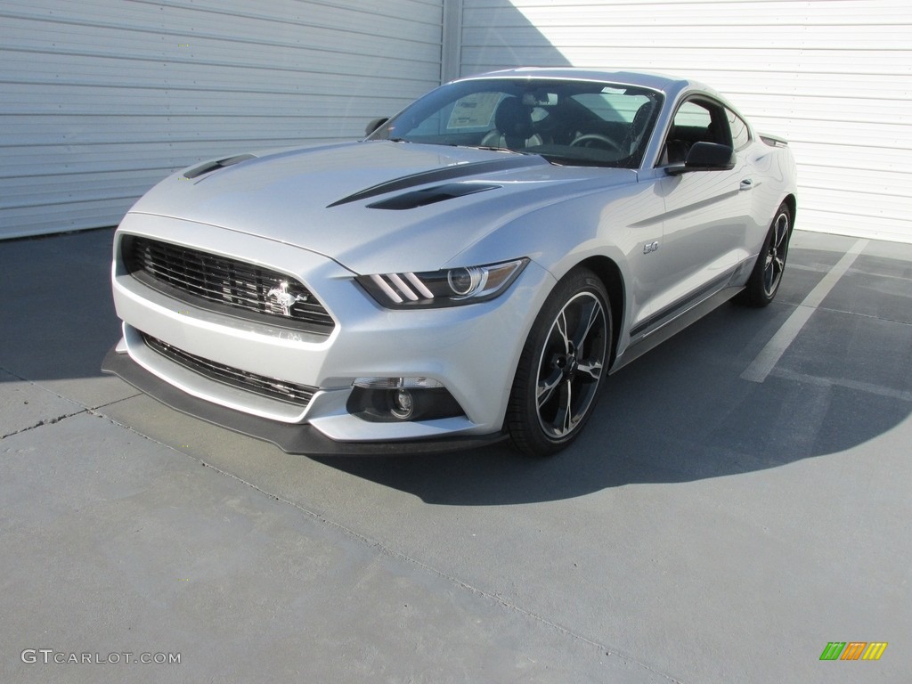 2017 Mustang GT California Speical Coupe - Ingot Silver / California Special Ebony Leather/Miko Suede photo #7