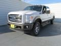 2016 Oxford White Ford F250 Super Duty Lariat Crew Cab 4x4  photo #7