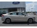 2017 White Gold Ford Fusion SE  photo #2