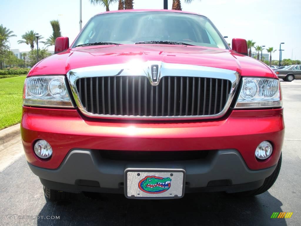 2004 Aviator Luxury - Vivid Red Metallic / Light Parchment photo #3