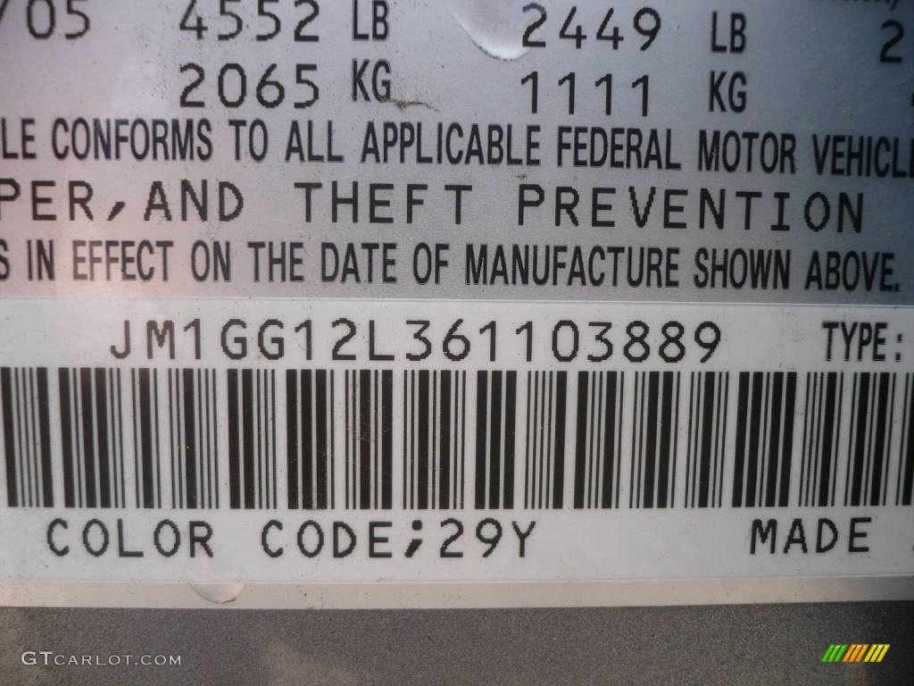 2006 MAZDA6 MAZDASPEED6 Sport - Tungsten Gray Metallic / Black photo #13