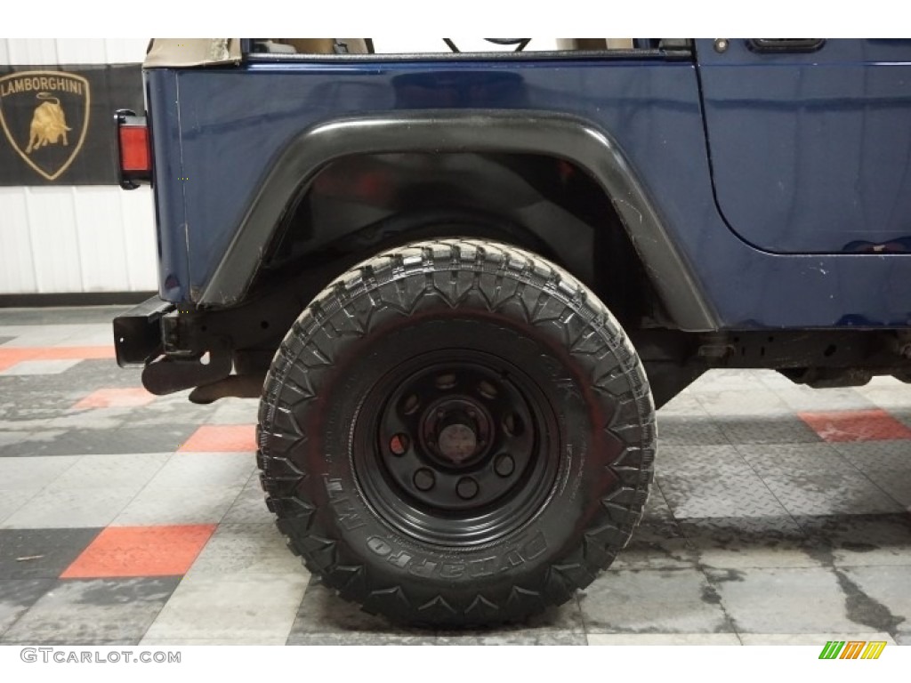 2002 Wrangler X 4x4 - Patriot Blue Pearl / Camel Beige photo #60