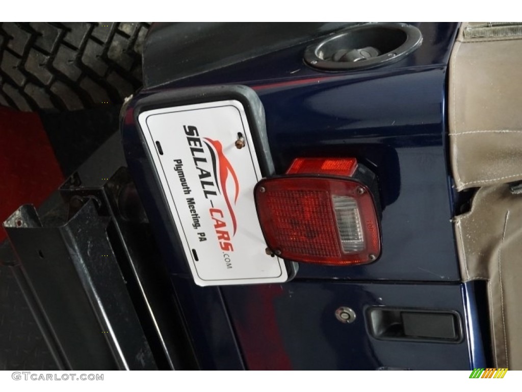 2002 Wrangler X 4x4 - Patriot Blue Pearl / Camel Beige photo #64