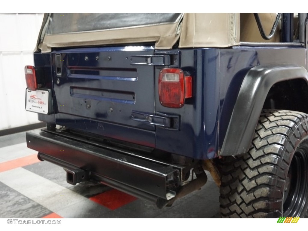 2002 Wrangler X 4x4 - Patriot Blue Pearl / Camel Beige photo #66