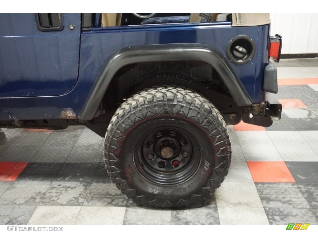 2002 Wrangler X 4x4 - Patriot Blue Pearl / Camel Beige photo #68