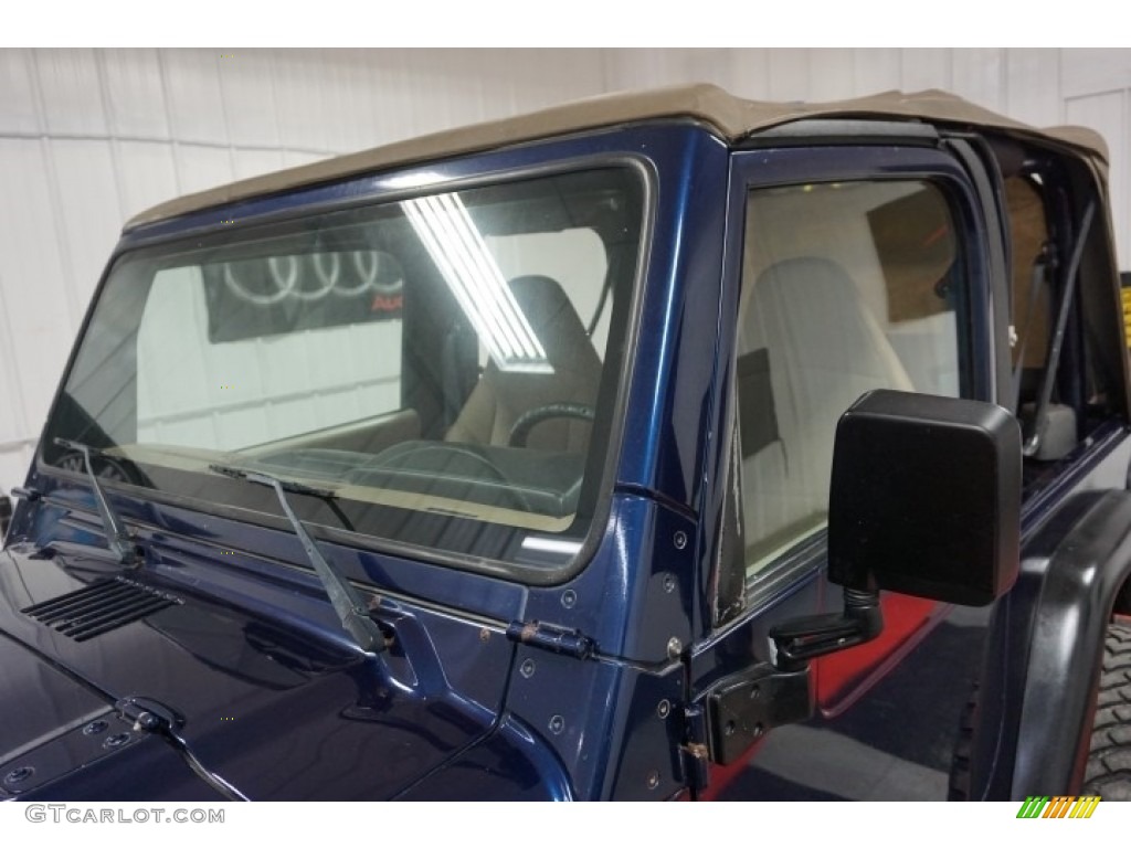 2002 Wrangler X 4x4 - Patriot Blue Pearl / Camel Beige photo #80