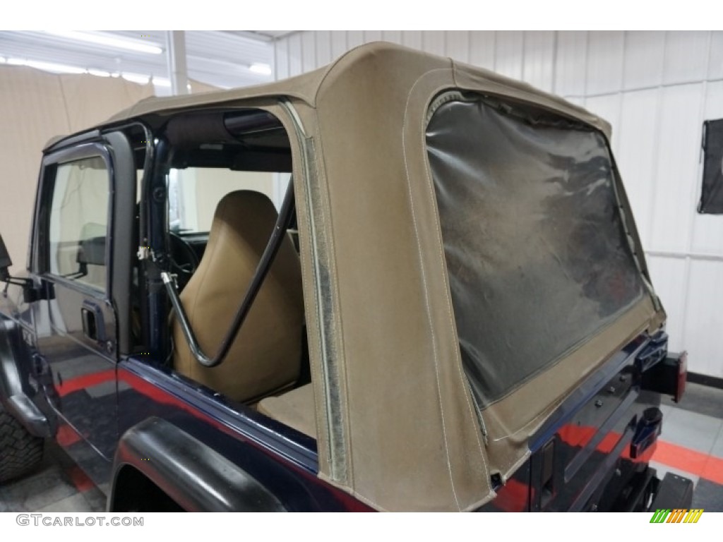 2002 Wrangler X 4x4 - Patriot Blue Pearl / Camel Beige photo #82