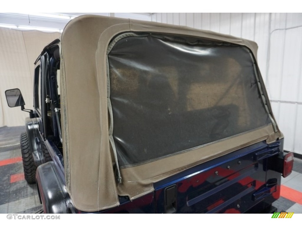 2002 Wrangler X 4x4 - Patriot Blue Pearl / Camel Beige photo #84