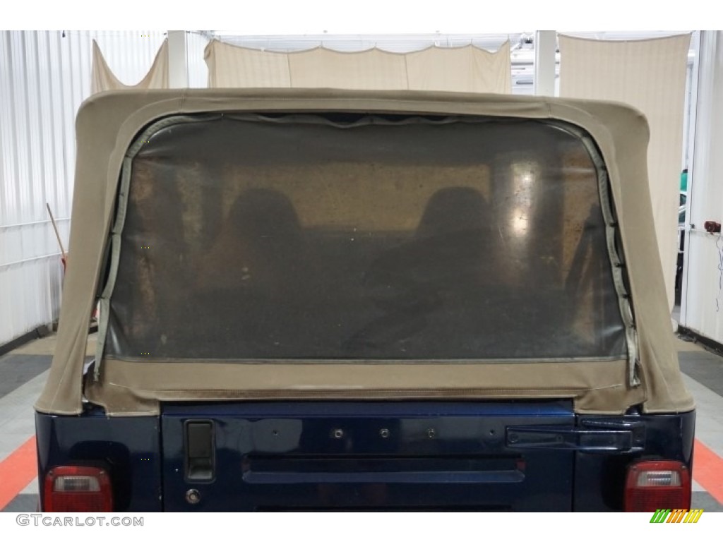 2002 Wrangler X 4x4 - Patriot Blue Pearl / Camel Beige photo #85