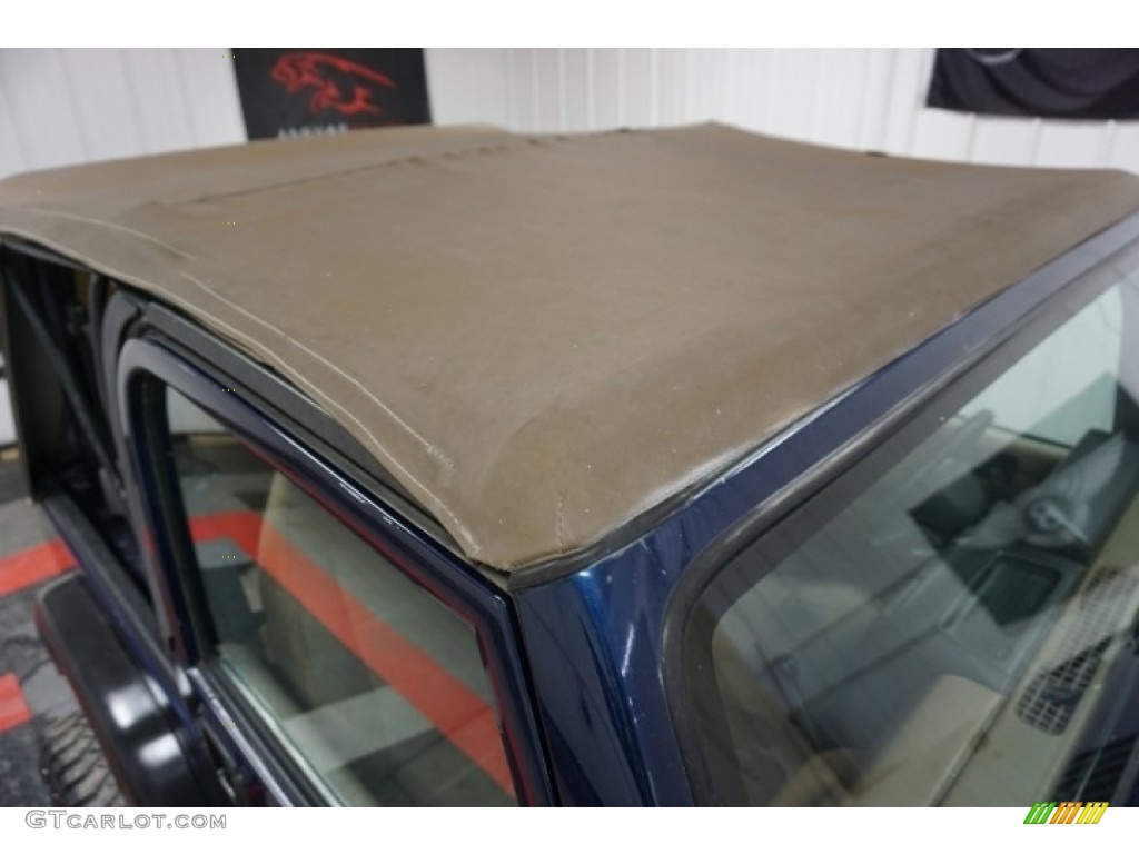 2002 Wrangler X 4x4 - Patriot Blue Pearl / Camel Beige photo #94