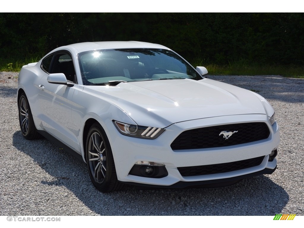 Oxford White 2017 Ford Mustang Ecoboost Coupe Exterior Photo #114404209