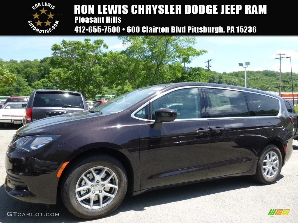 2017 Pacifica Touring - Dark Cordovan Pearl / Cognac/Alloy/Toffee photo #1