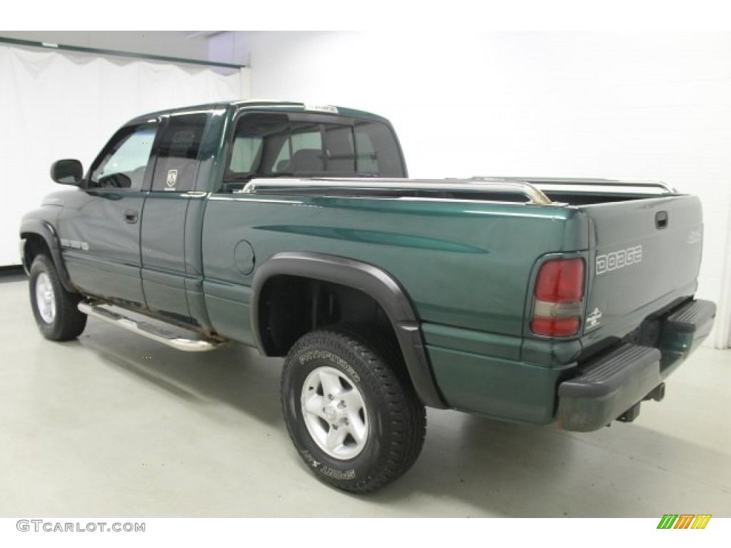 2001 Ram 1500 SLT Club Cab 4x4 - Forest Green Pearl / Agate photo #26