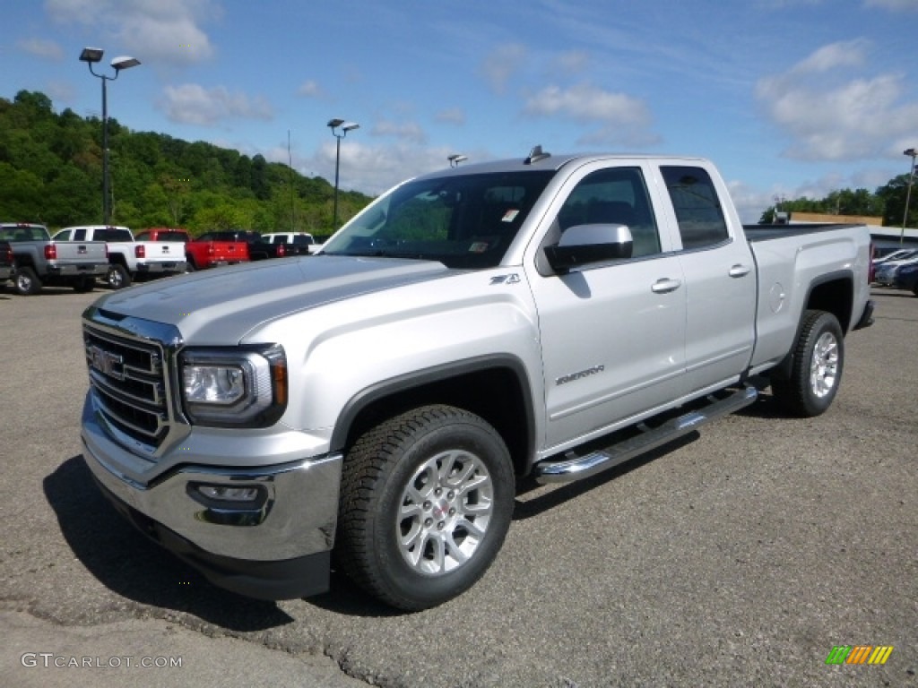 2016 Sierra 1500 SLE Double Cab 4WD - Quicksilver Metallic / Jet Black photo #1