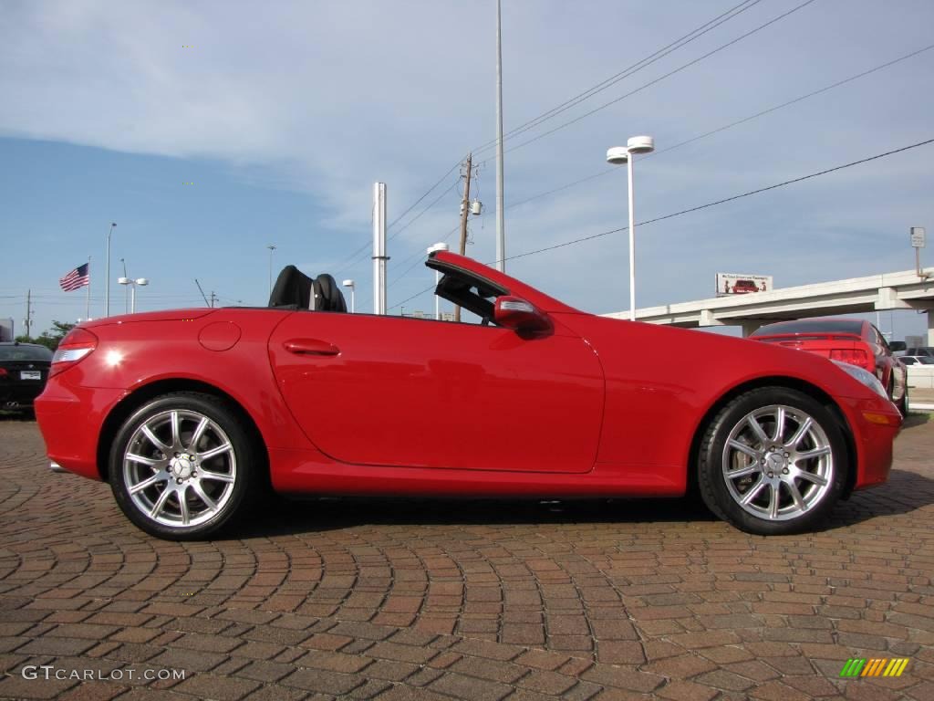 2005 SLK 350 Roadster - Mars Red / Black photo #6