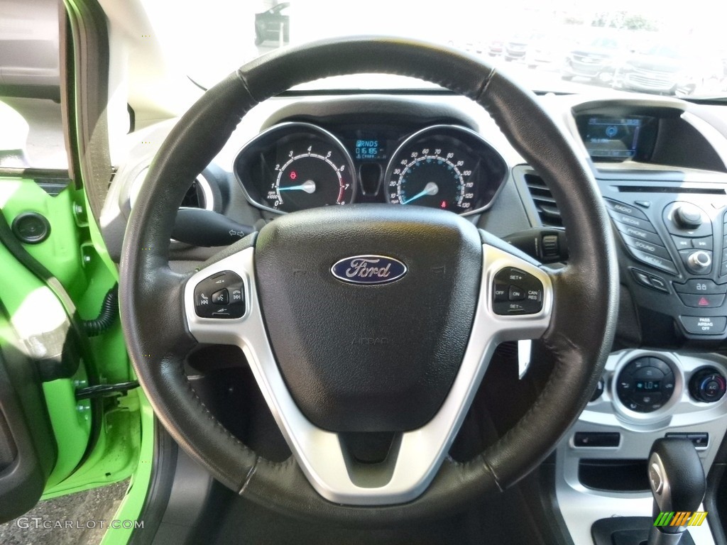 2014 Fiesta SE Hatchback - Green Envy / Charcoal Black photo #15