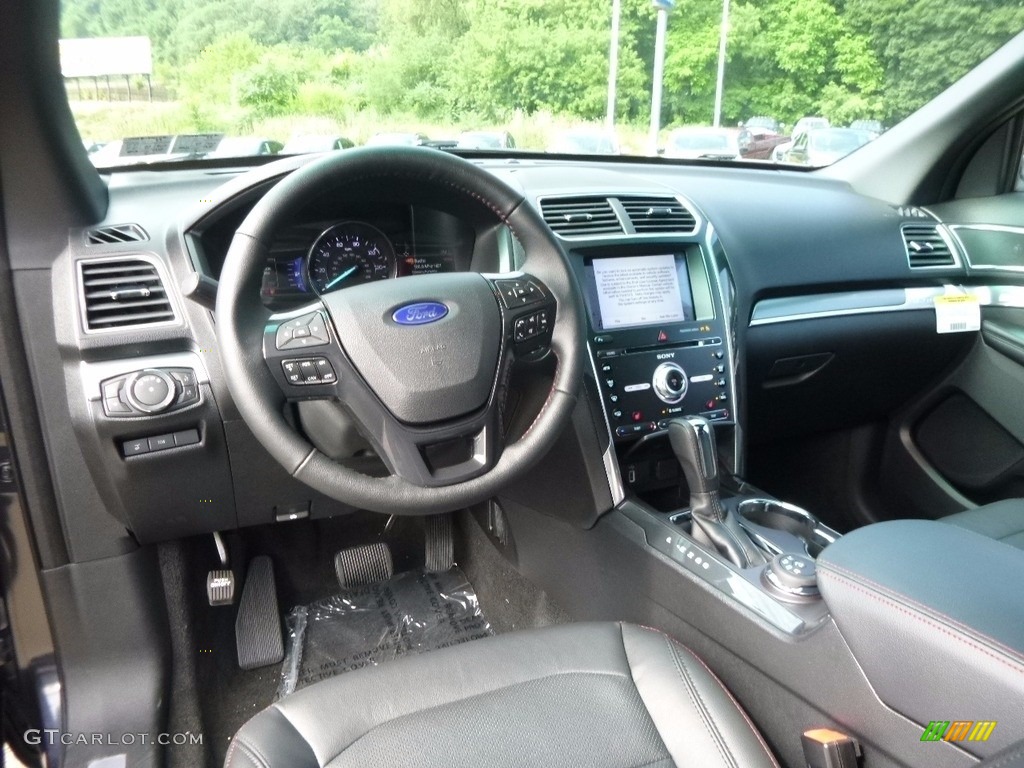 Ebony Black Interior 2017 Ford Explorer Sport 4WD Photo #114413590