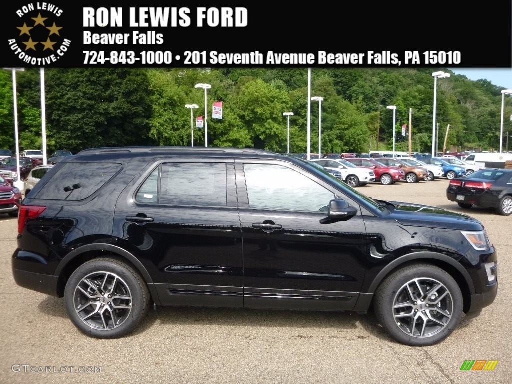 2017 Explorer Sport 4WD - Shadow Black / Ebony Black photo #1