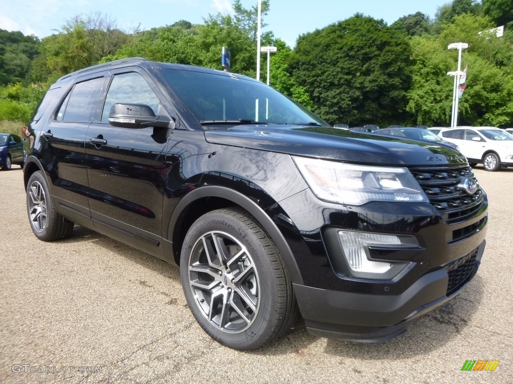 Shadow Black 2017 Ford Explorer Sport 4WD Exterior Photo #114414022