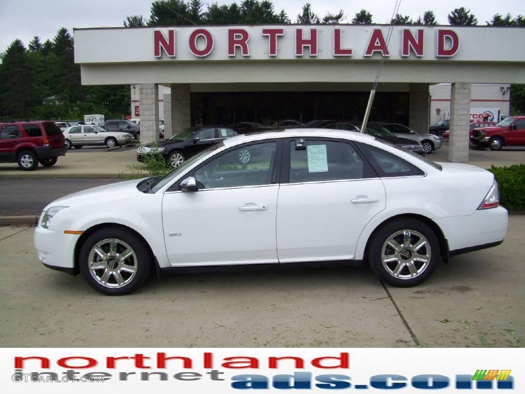 2008 Sable Premier Sedan - Oxford White / Medium Light Stone photo #1