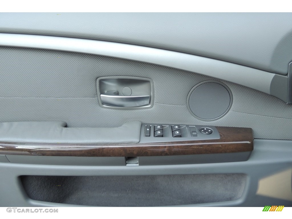 2003 7 Series 745Li Sedan - Sterling Grey Metallic / Basalt Grey/Stone Green photo #10