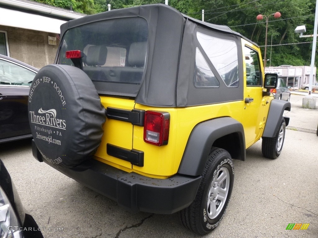 2009 Wrangler X 4x4 - Detonator Yellow / Dark Slate Gray/Medium Slate Gray photo #2