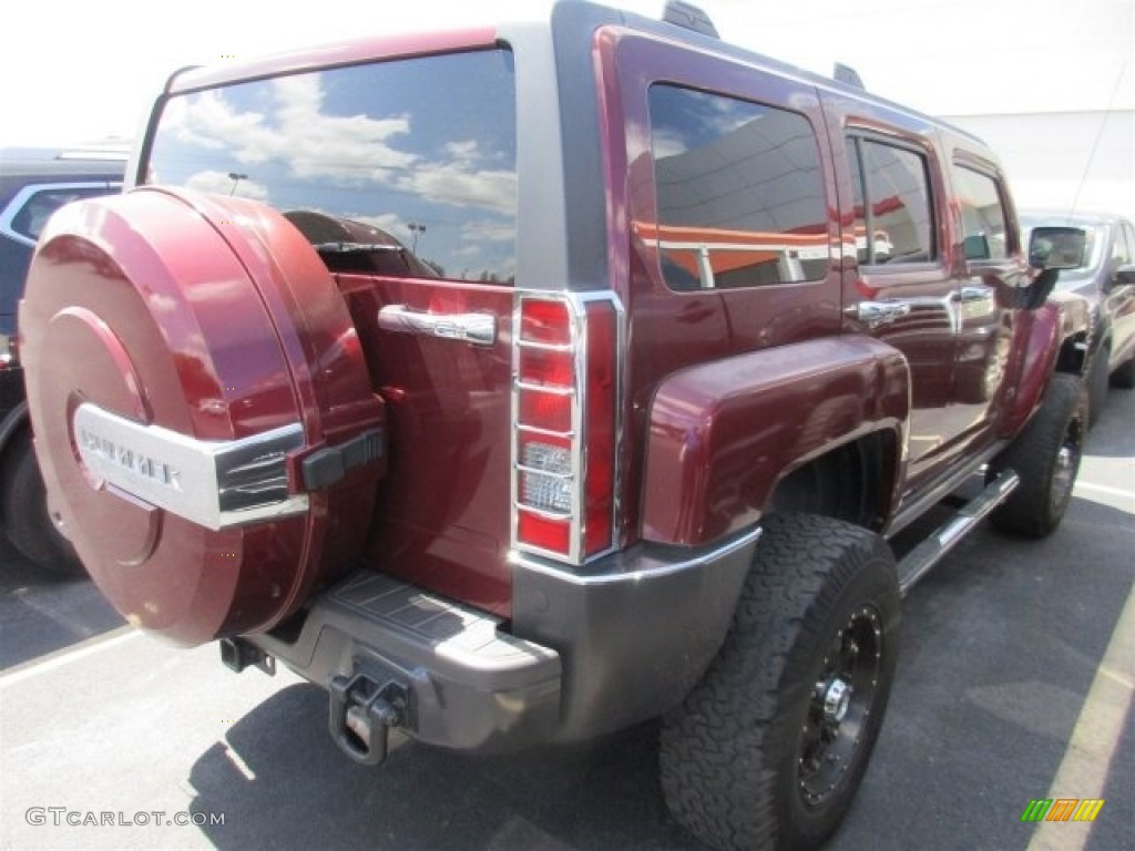 2009 H3  - Sonoma Red Metallic / Ebony/Pewter photo #7