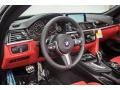 2016 BMW 4 Series Coral Red Interior Dashboard Photo
