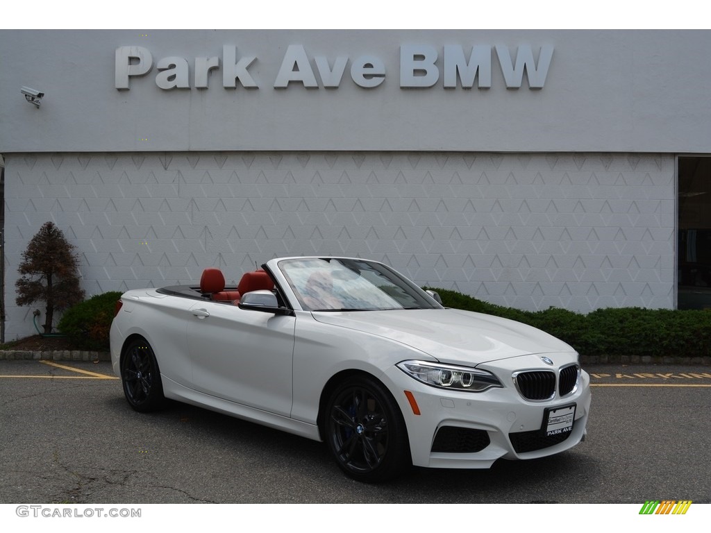 2016 M235i Convertible - Alpine White / Coral Red photo #2
