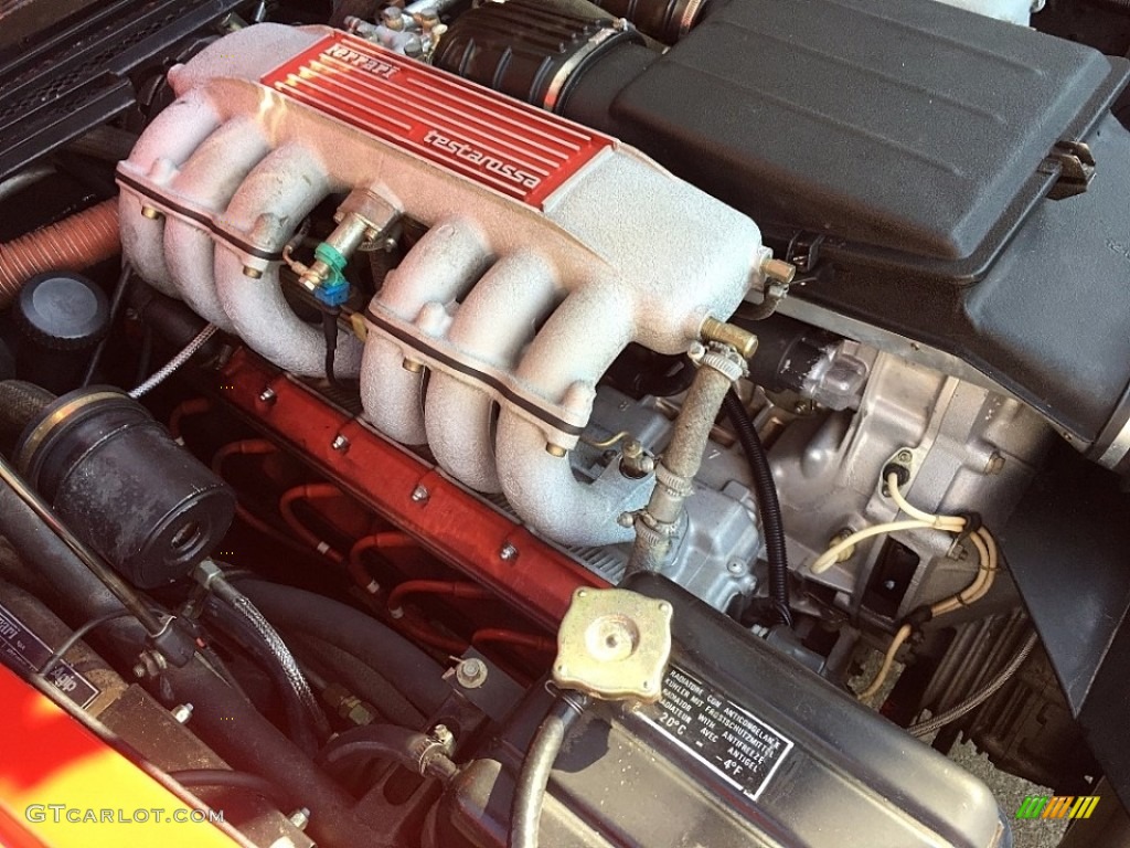 1989 Ferrari Testarossa Standard Testarossa Model 4.9 Liter DOHC 48V Flat 12 Cylinder Engine Photo #114428608