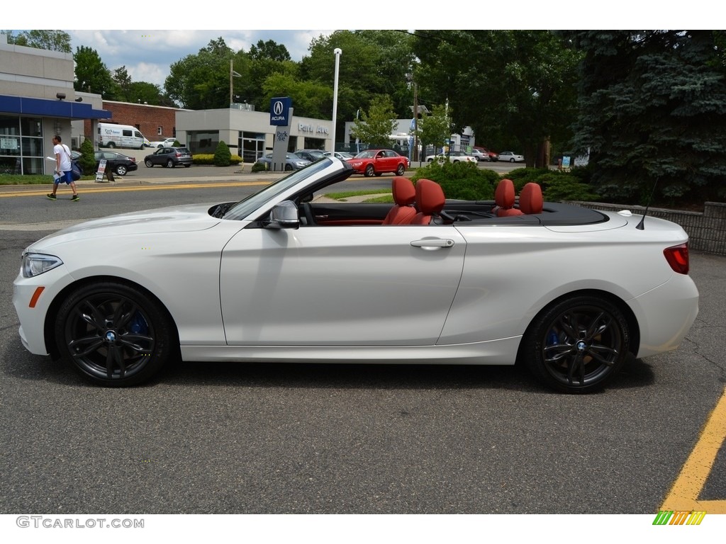 2016 M235i Convertible - Alpine White / Coral Red photo #6