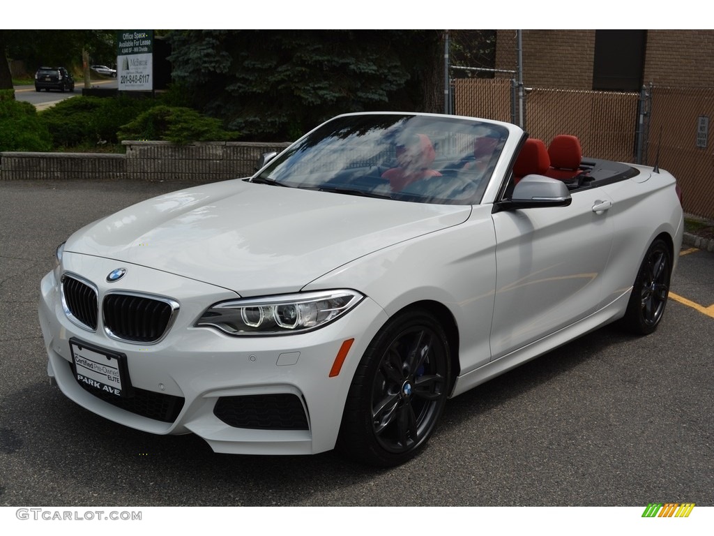 2016 M235i Convertible - Alpine White / Coral Red photo #7