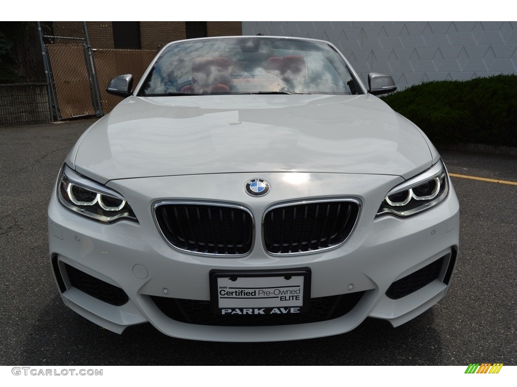 2016 M235i Convertible - Alpine White / Coral Red photo #8